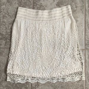Ivory Crochet / Lace Skirt